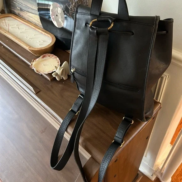 Coach Black Leather Backpack - Picture 12 of 14